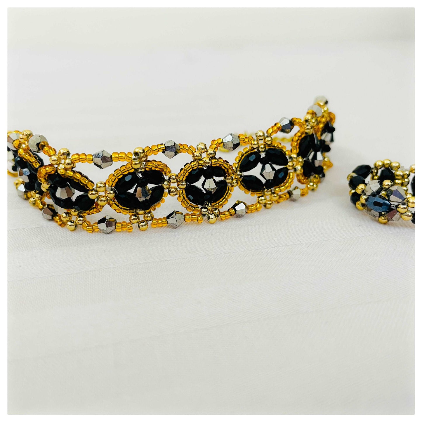 Black Elegance Bracelet Ring Combo - beattrangi