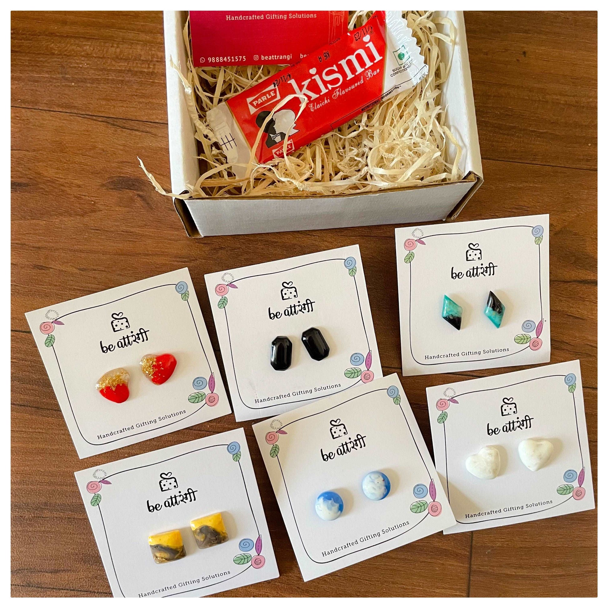 6 pair Stud Earring Hamper