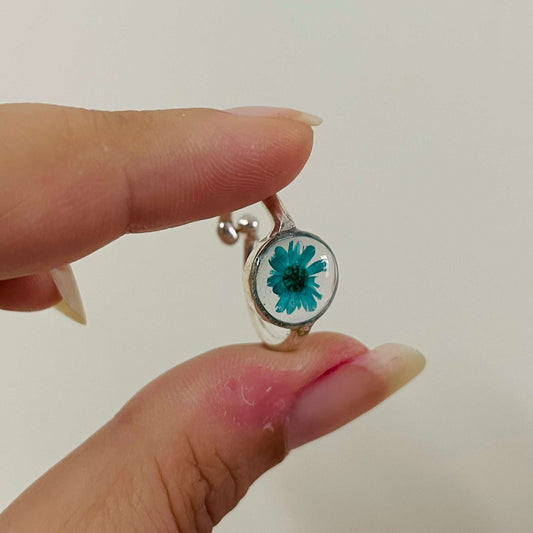 Sea Green Floral Ring