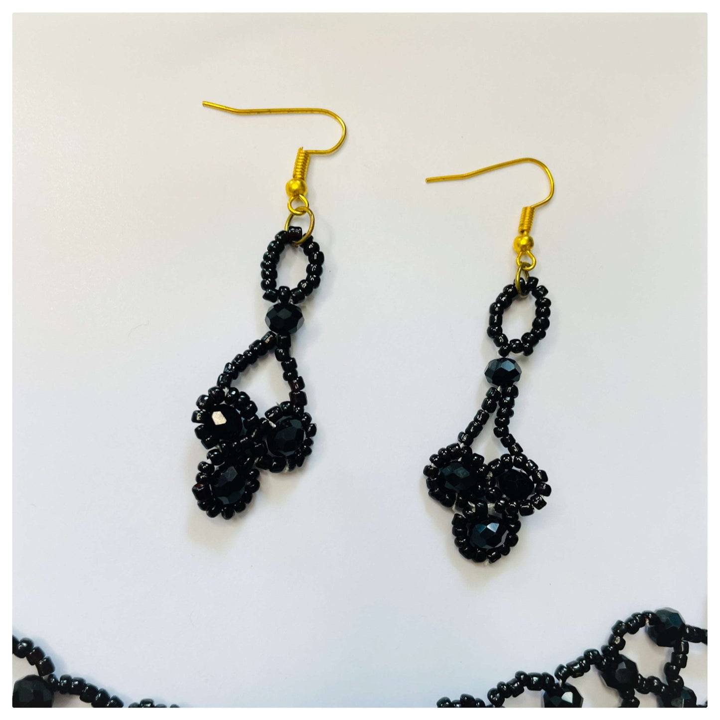 Black Web Choker Set - beattrangi