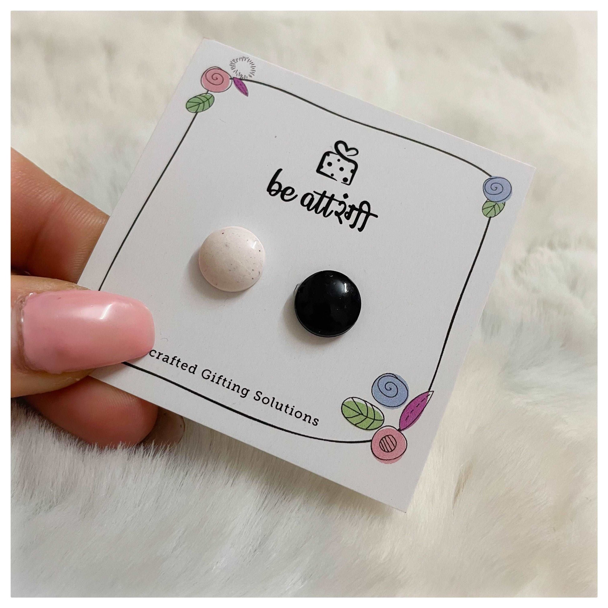 10 Pair Resin Stud Earrings Combo - beattrangi