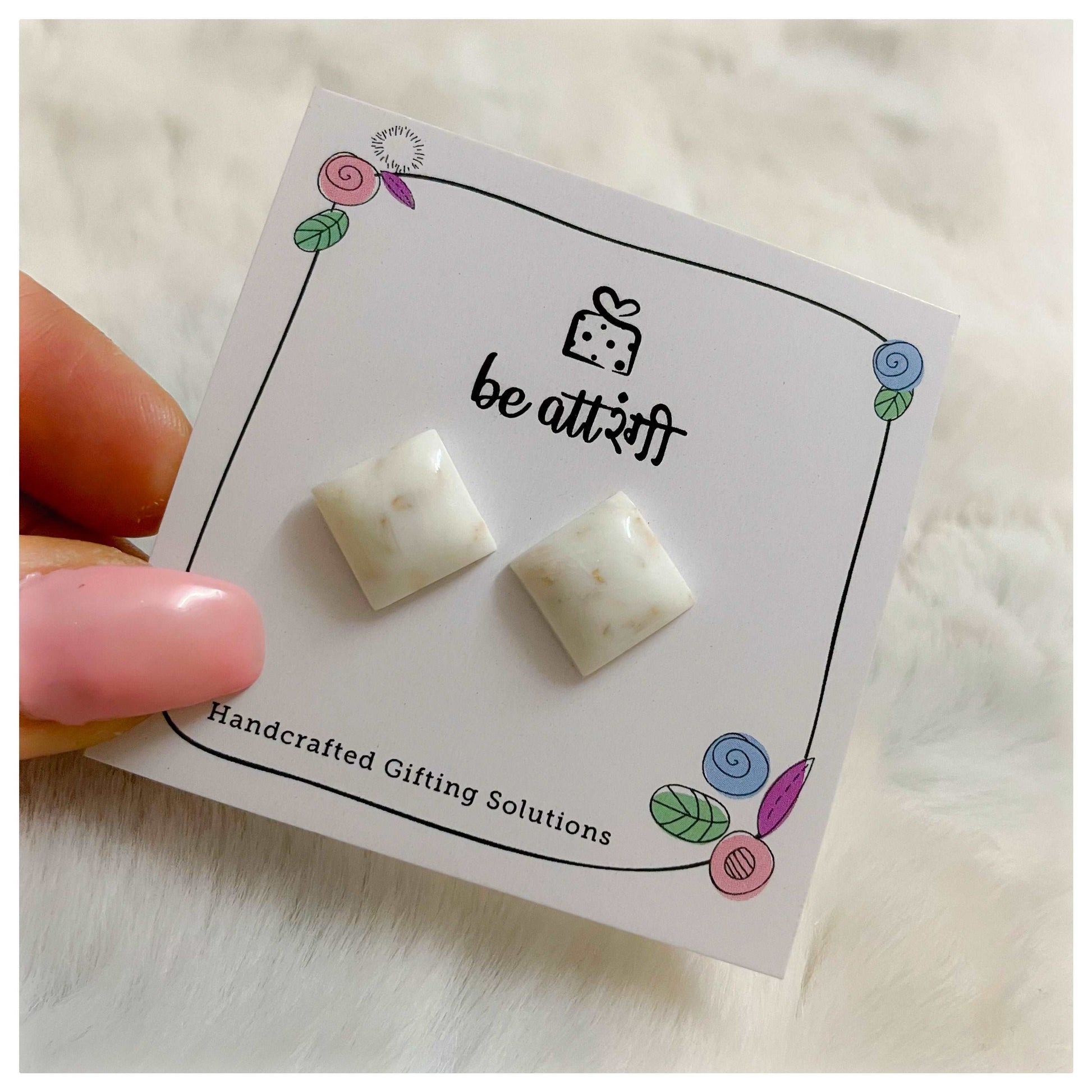 10 Pair Resin Stud Earrings Combo - beattrangi