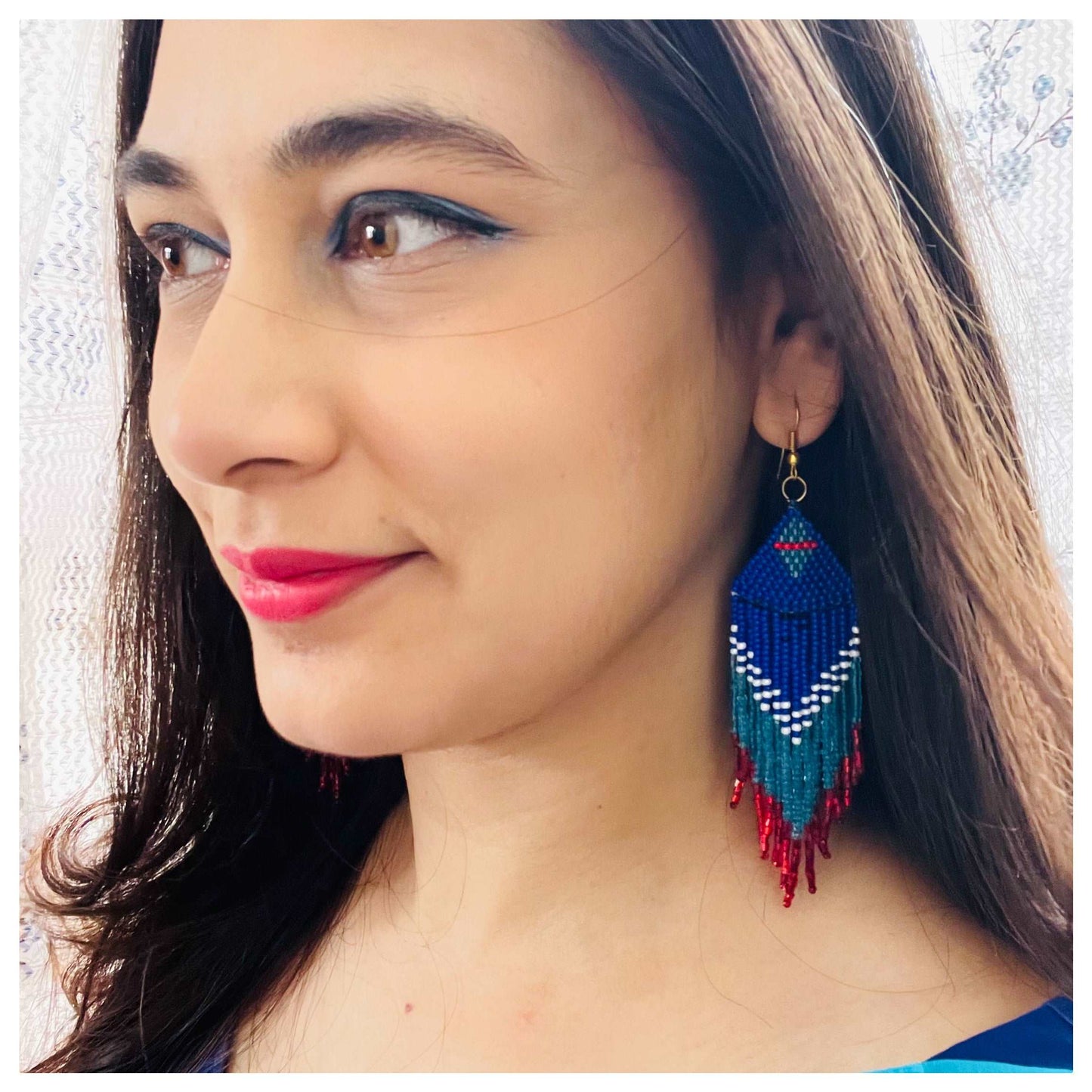 Neeli Jhaalar Earrings - beattrangi