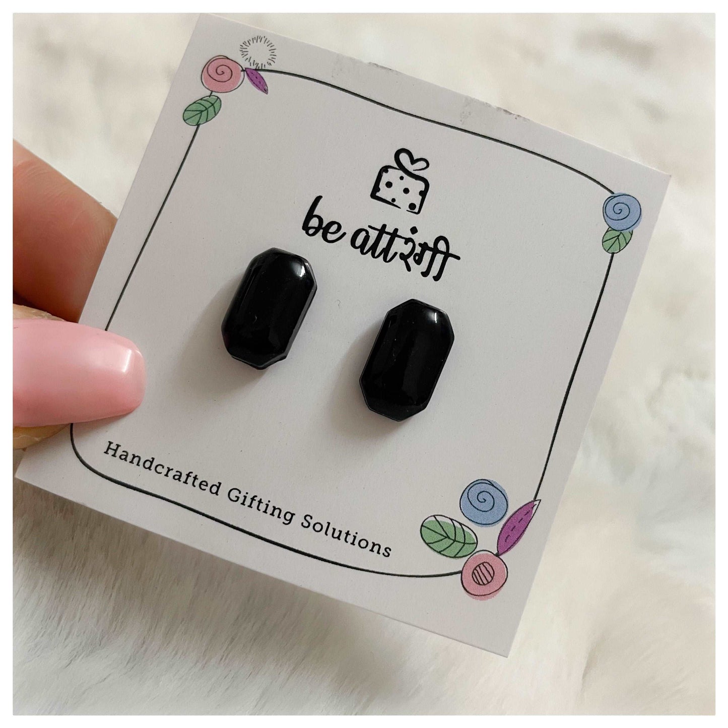 10 Pair Resin Stud Earrings Combo - beattrangi
