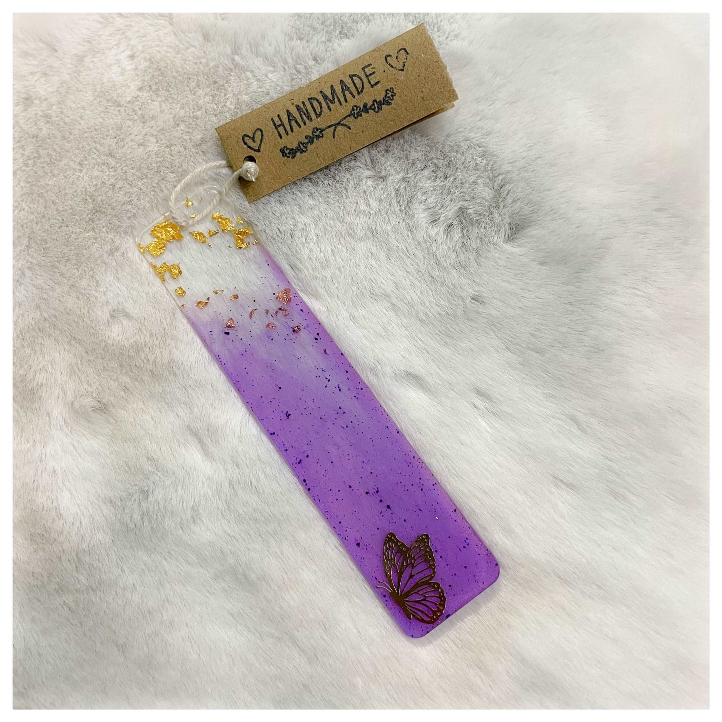 Lavender Butterfly Bookmark - beattrangi