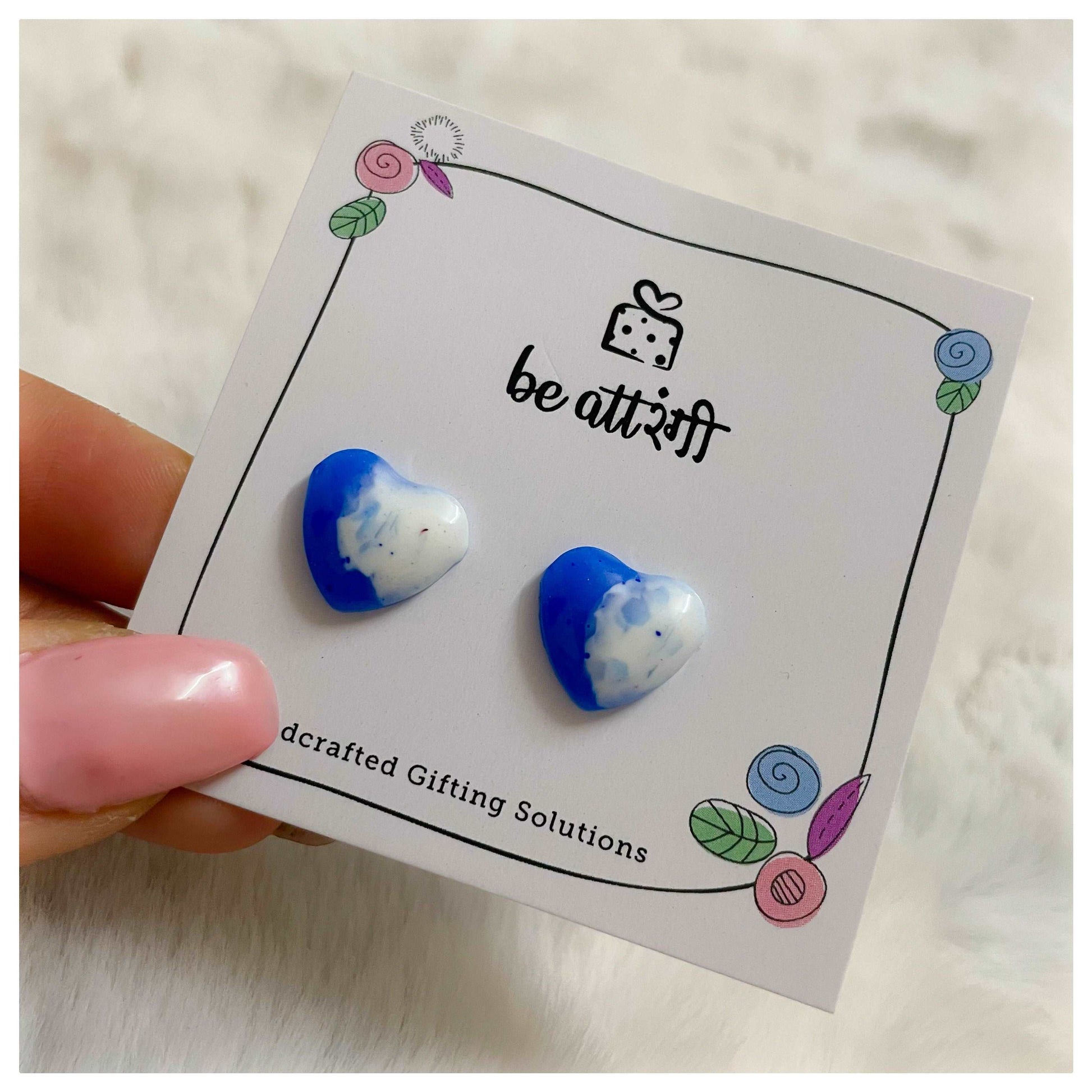 10 Pair Resin Stud Earrings Combo - beattrangi