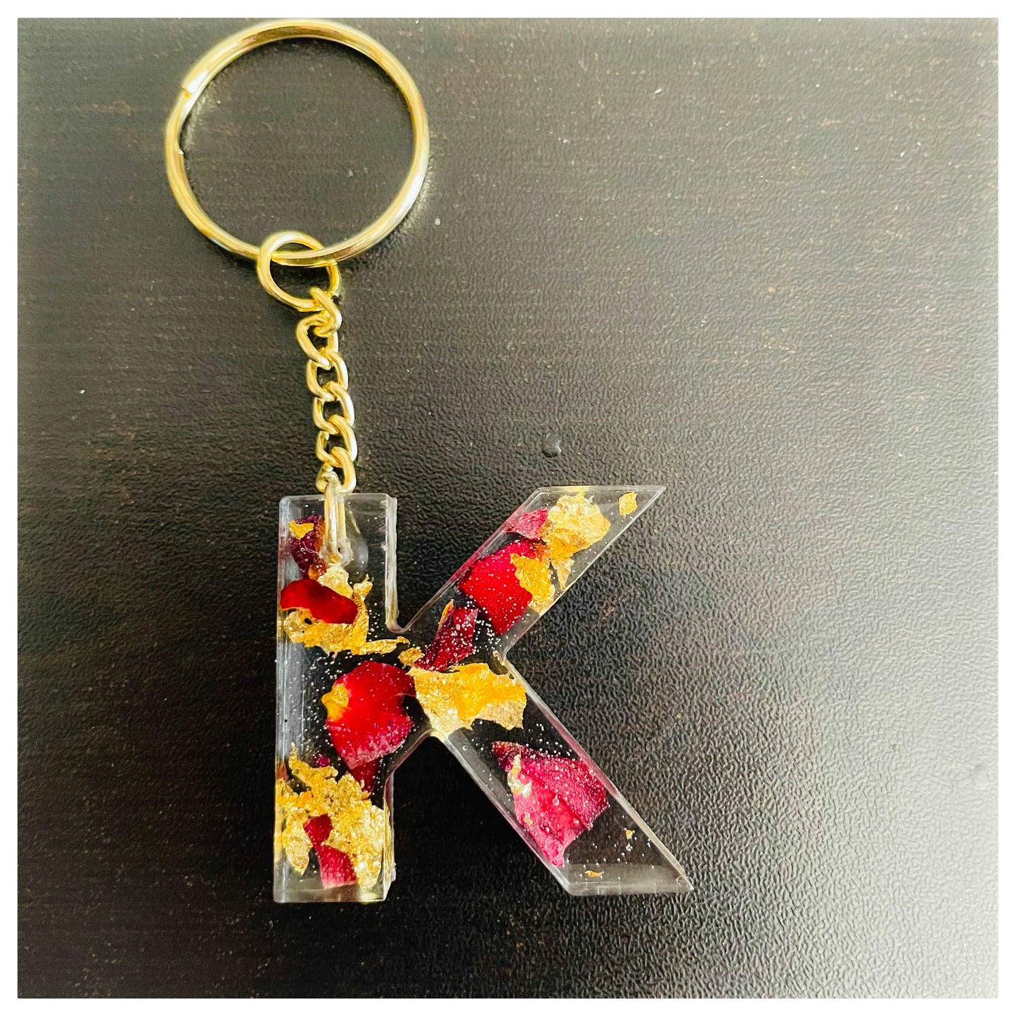 K letter keychain - beattrangi