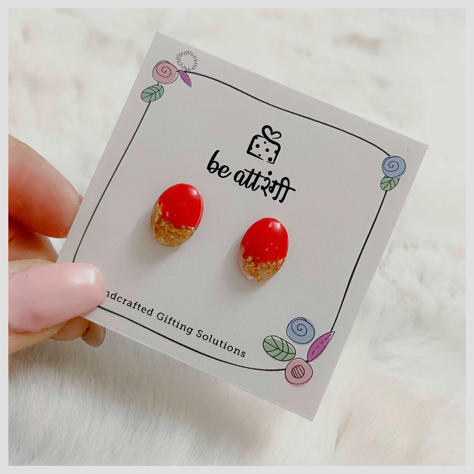 10 Pair Resin Stud Earrings Combo - beattrangi