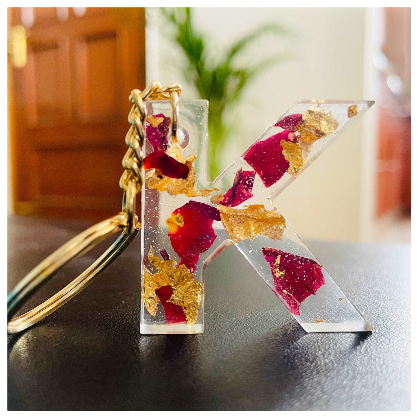 K letter keychain - beattrangi