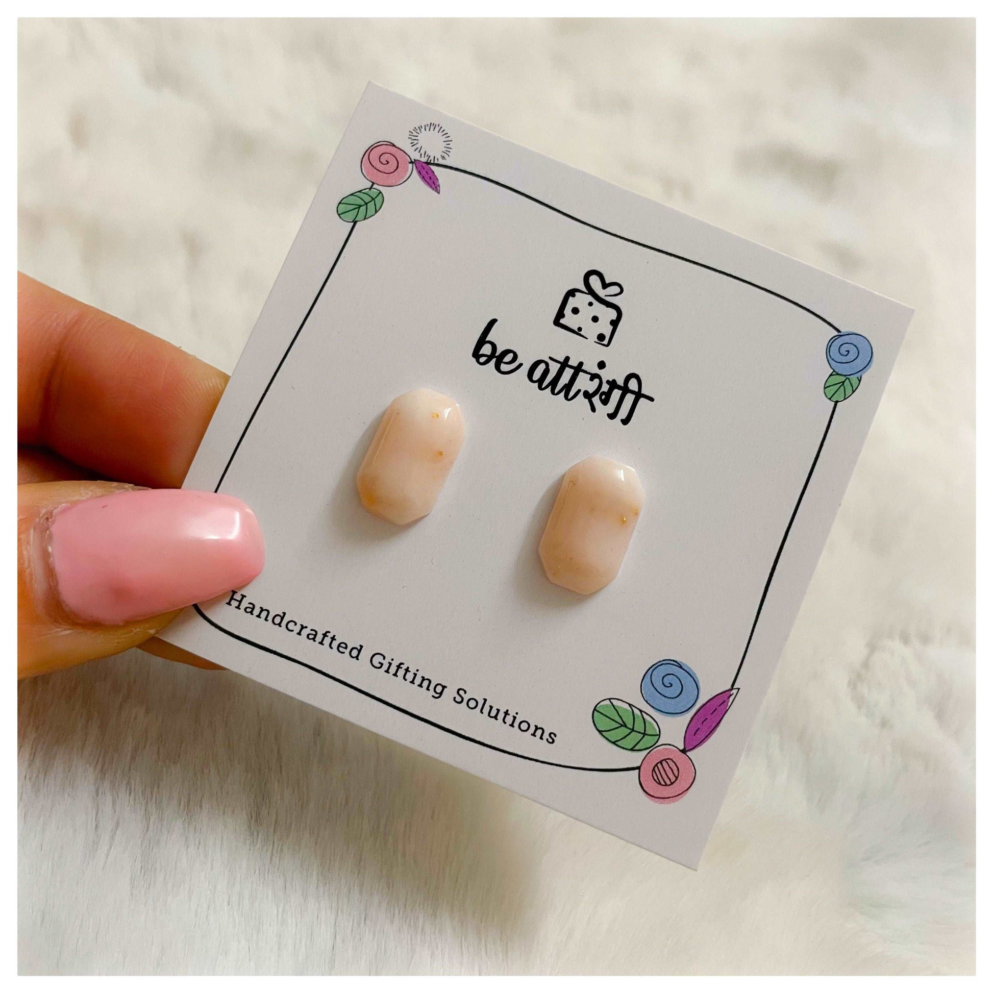 10 Pair Resin Stud Earrings Combo - beattrangi