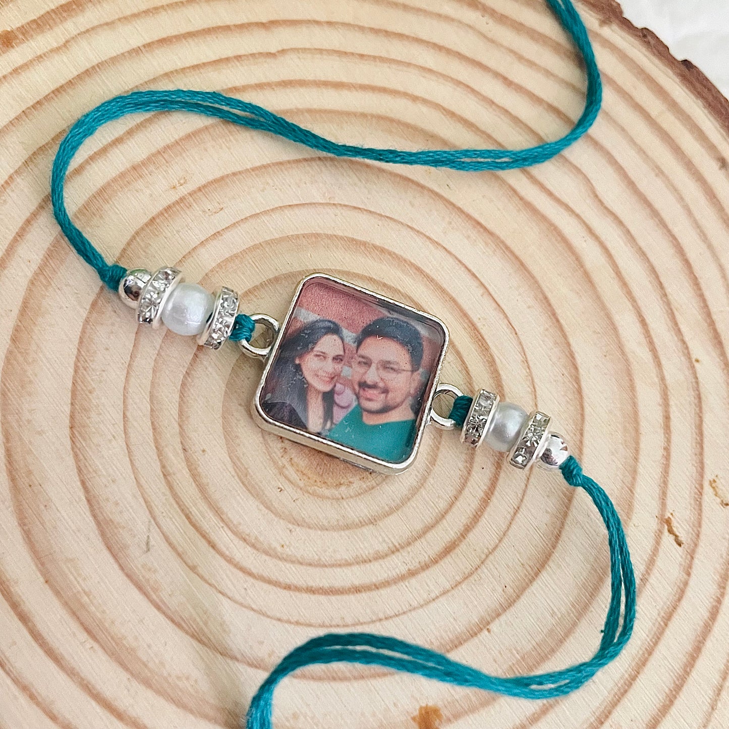 Photo Customised Rakhi for Bhai Bhabhi
