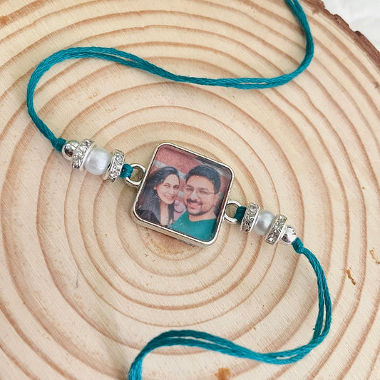 Photo Customised Rakhi for Bhai Bhabhi
