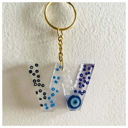 W letter keychain - beattrangi
