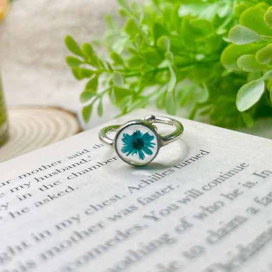 Sea Green Floral Ring