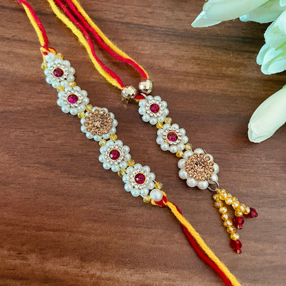 Shaahi Moti Rakhi Set