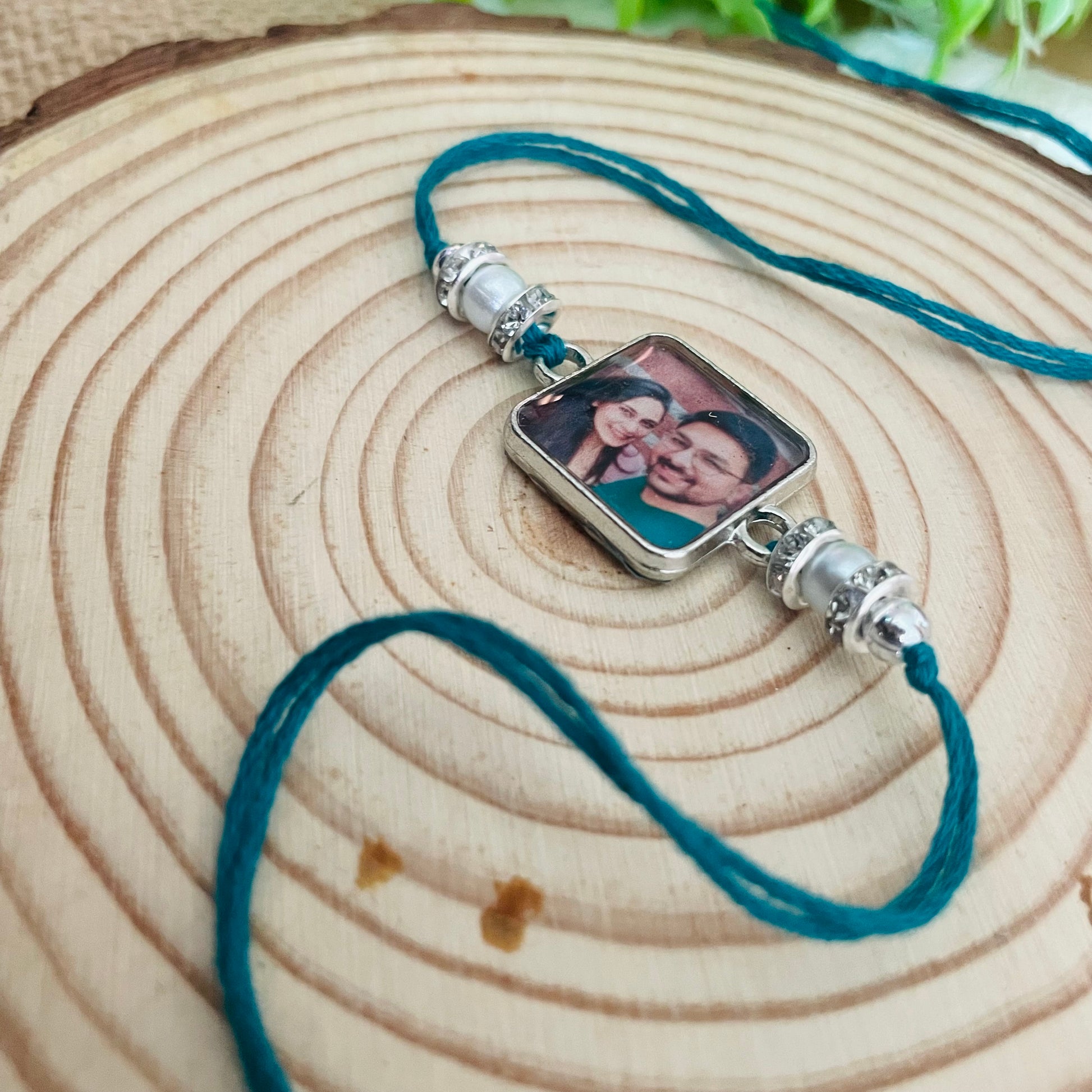 Photo Customised Rakhi for Bhai Bhabhi