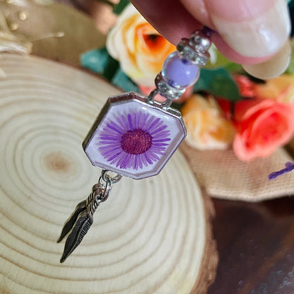 Lavender Real Flower Bhai Rakhi