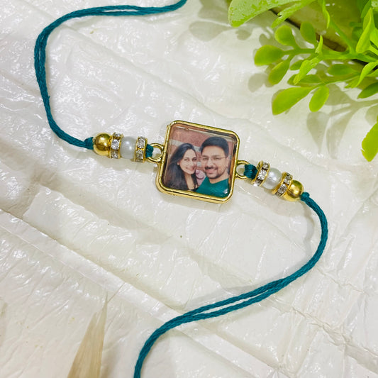 Photo Personalised Bhai Bhabhi Rakhi
