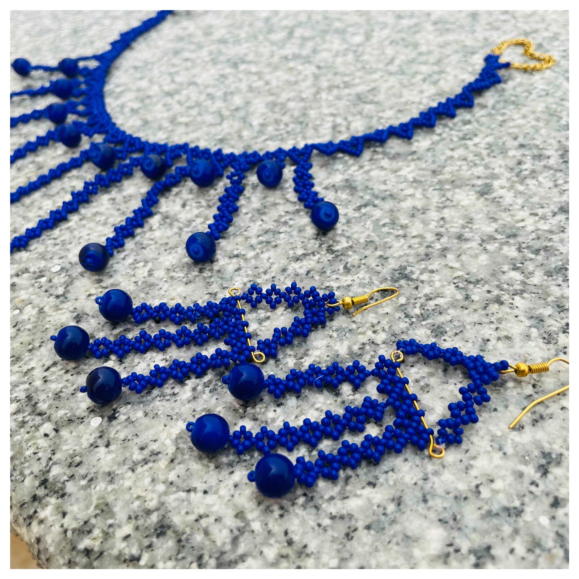 Blue Beauty Necklace Set - beattrangi