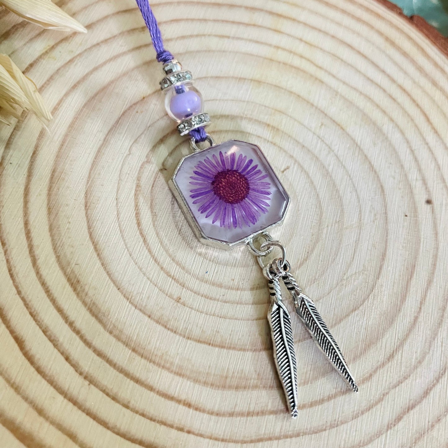 Lavender Real Flower Bhai Rakhi