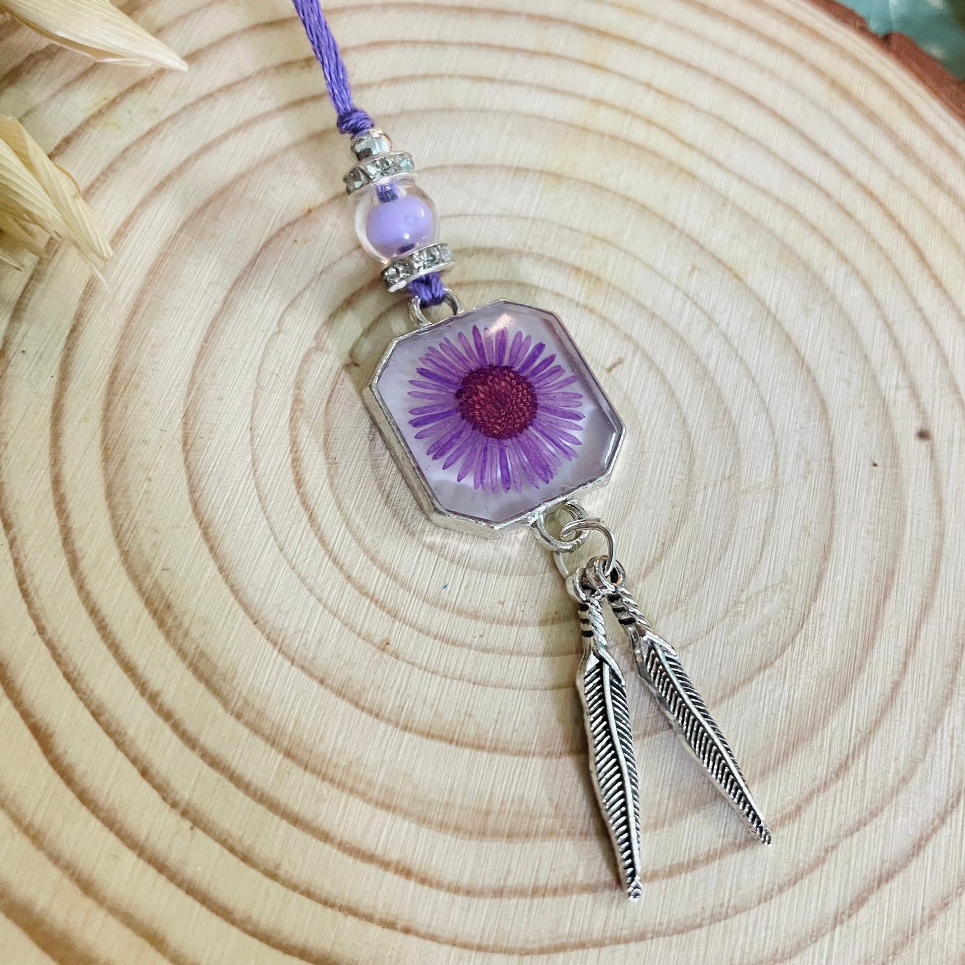 Lavender Real Flower Bhai Rakhi