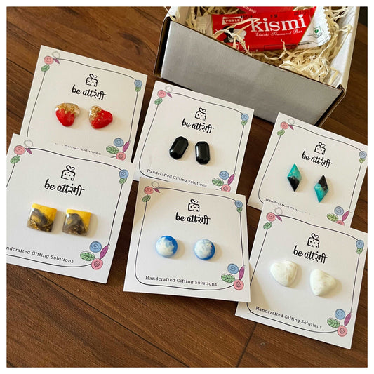 6 pair Stud Earring Hamper