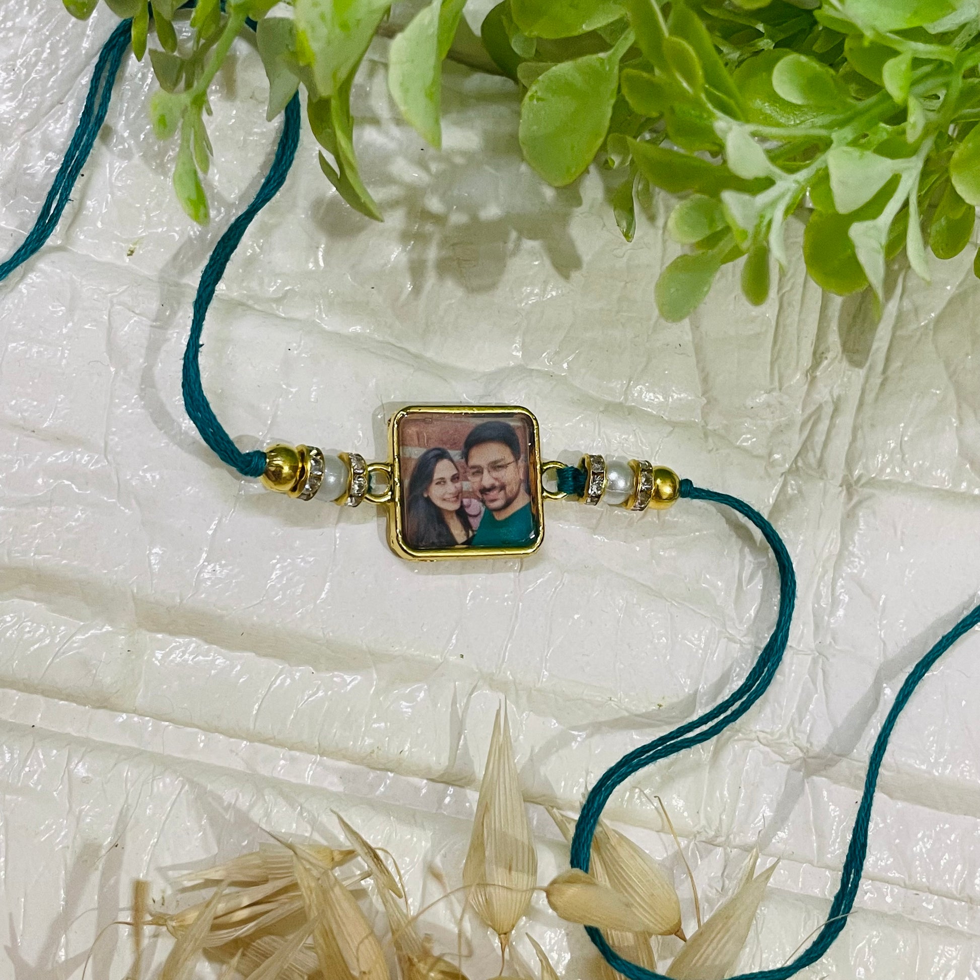 Photo Personalised Bhai Bhabhi Rakhi