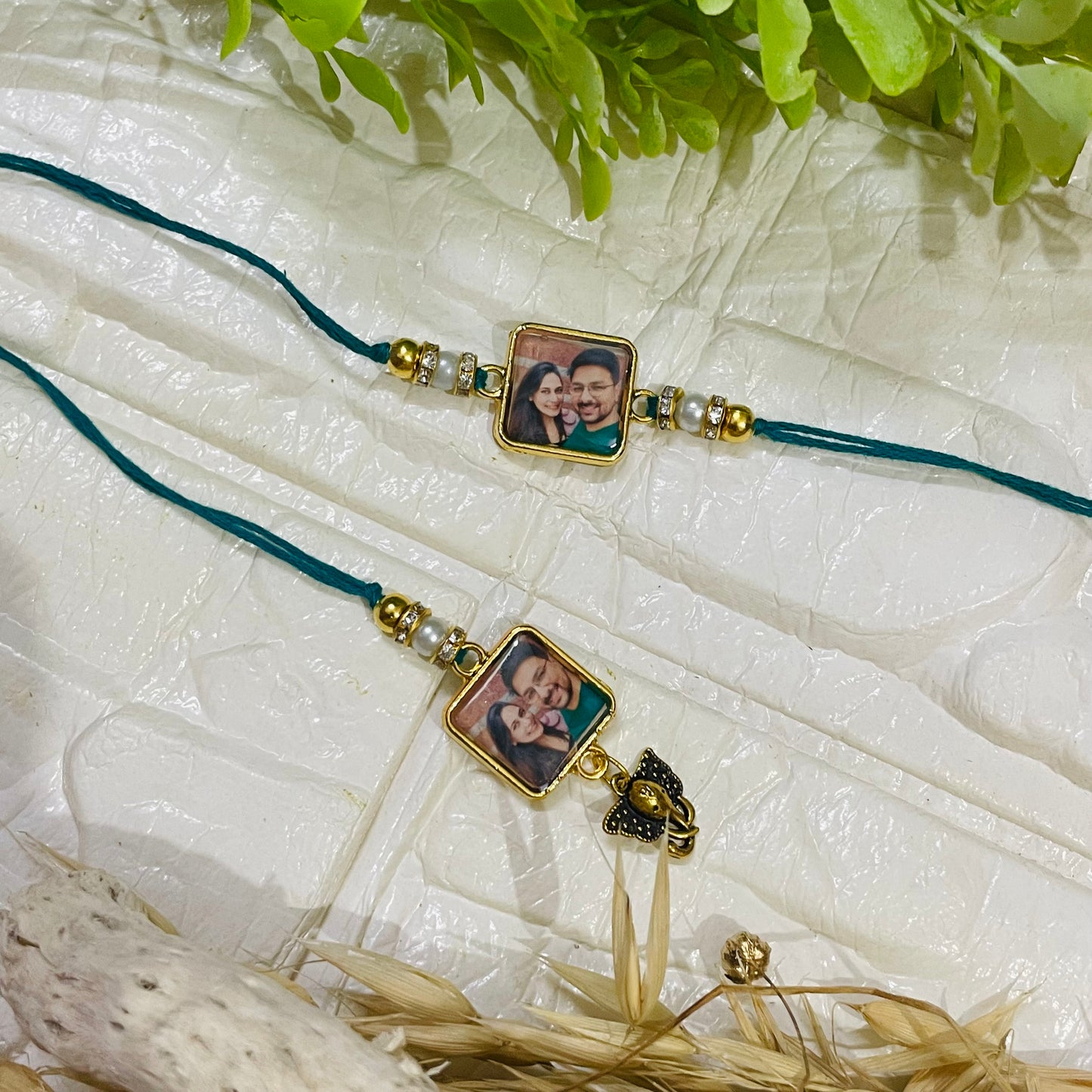 Photo Personalised Bhai Bhabhi Rakhi