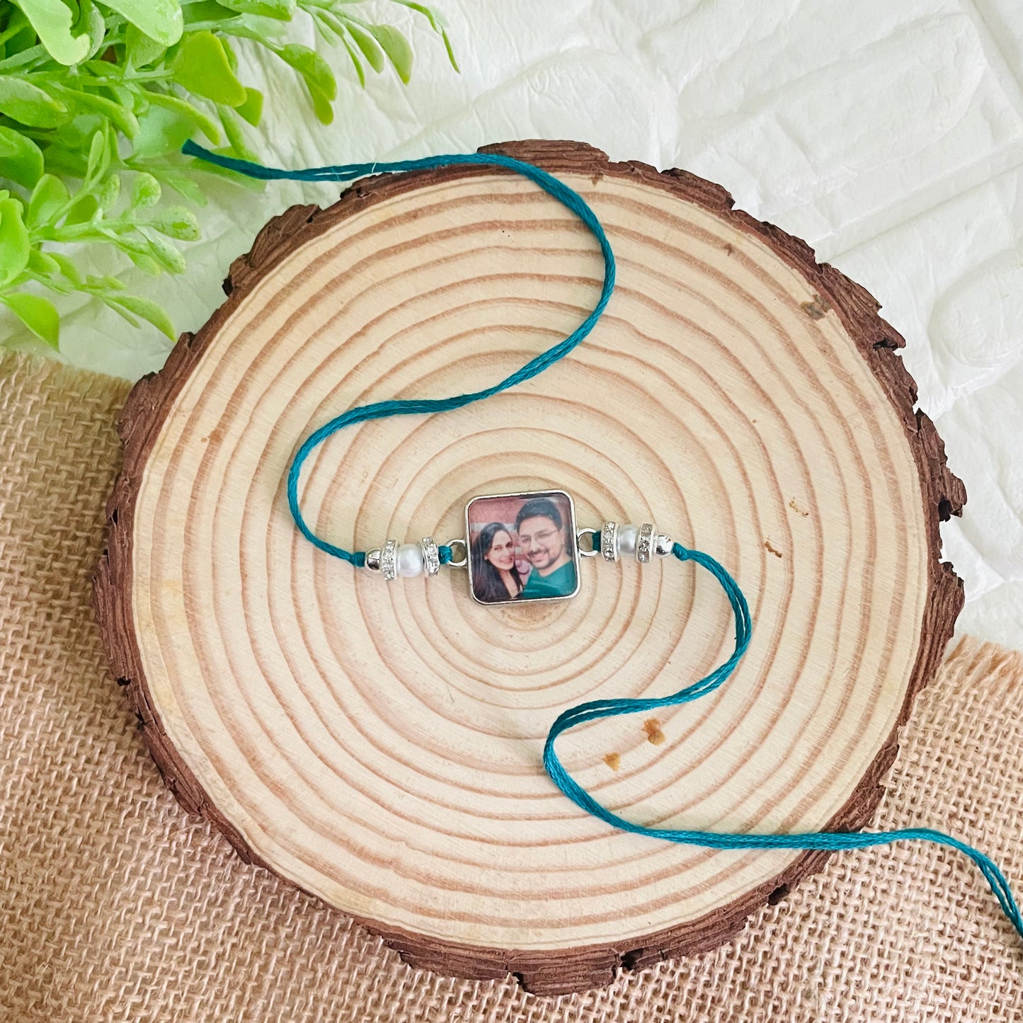 Photo Customised Rakhi for Bhai Bhabhi