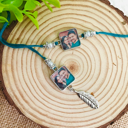 Photo Customised Rakhi for Bhai Bhabhi