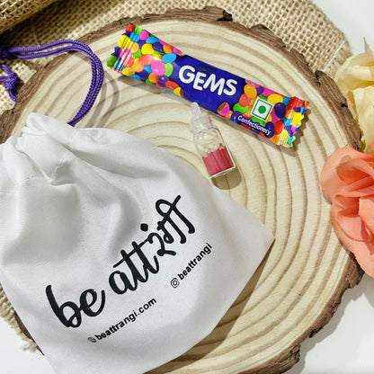 Lavender Real Flower Bhai Rakhi