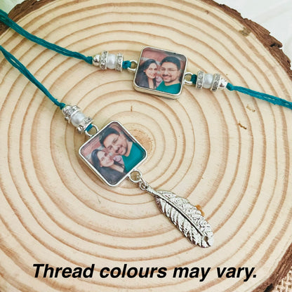 Photo Customised Rakhi for Bhai Bhabhi