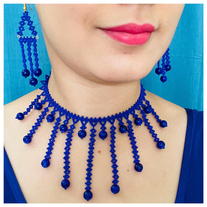 Blue Beauty Necklace Set - beattrangi