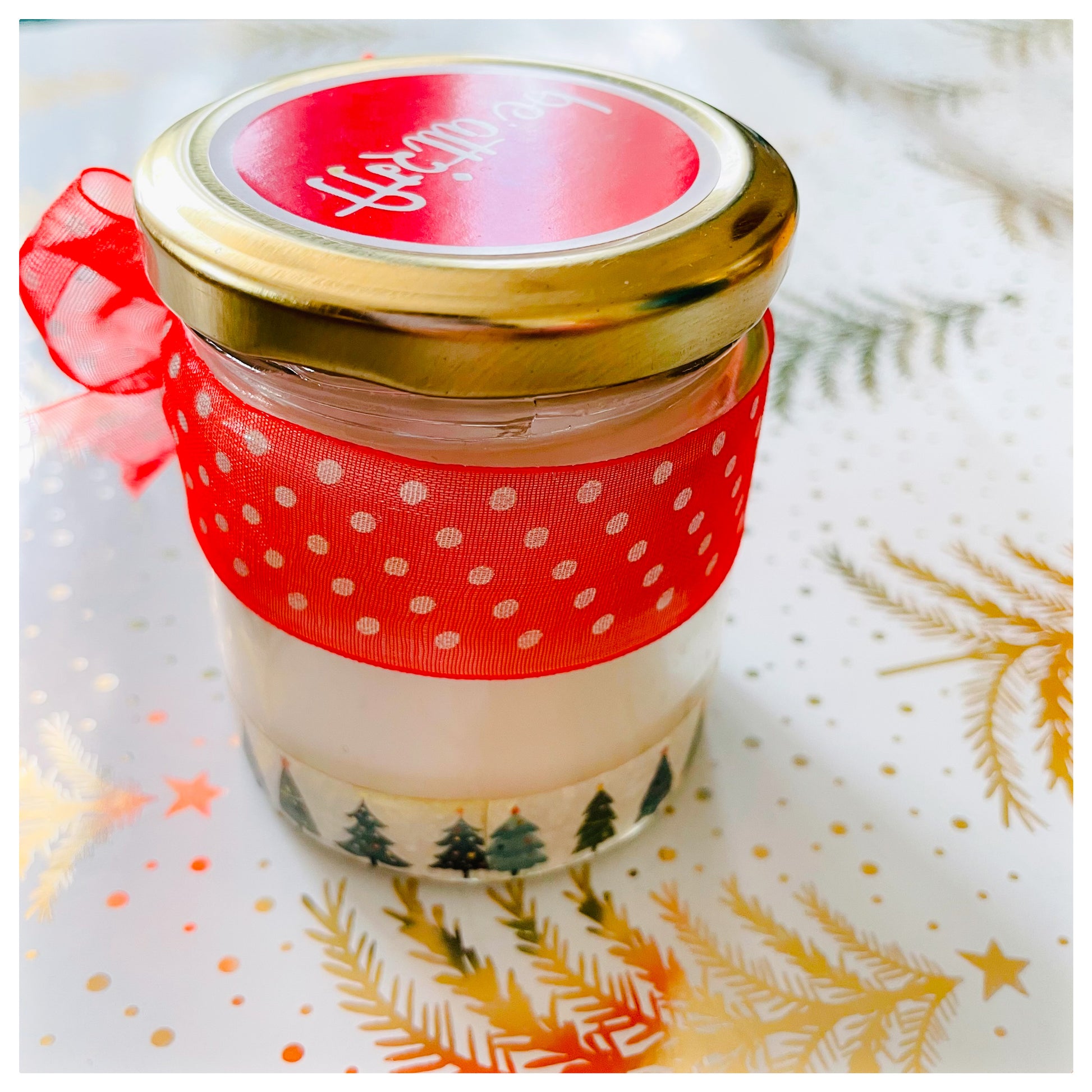 Soy White Christmas Jar Candle - beattrangi