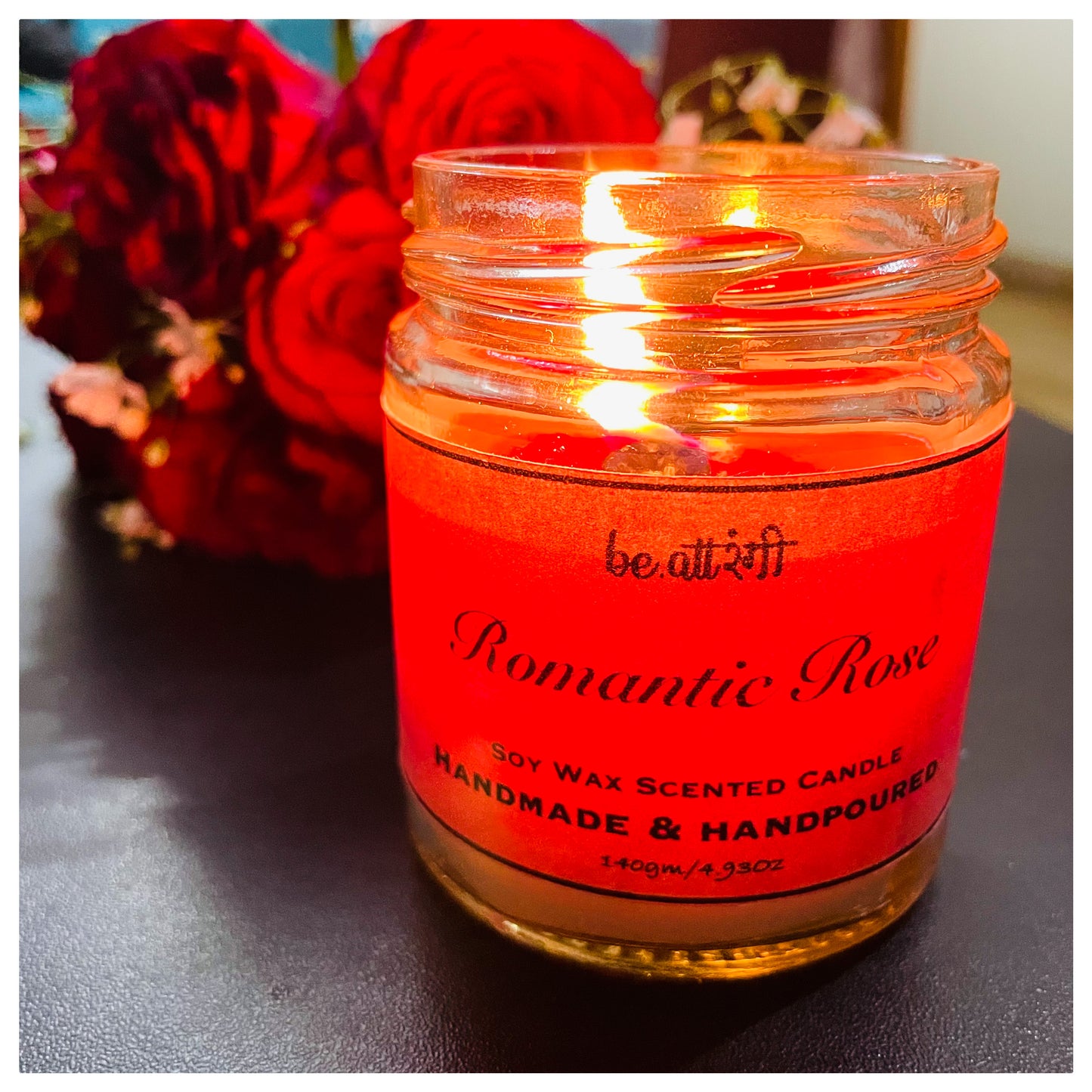 Romantic Rose Soy Candle - beattrangi